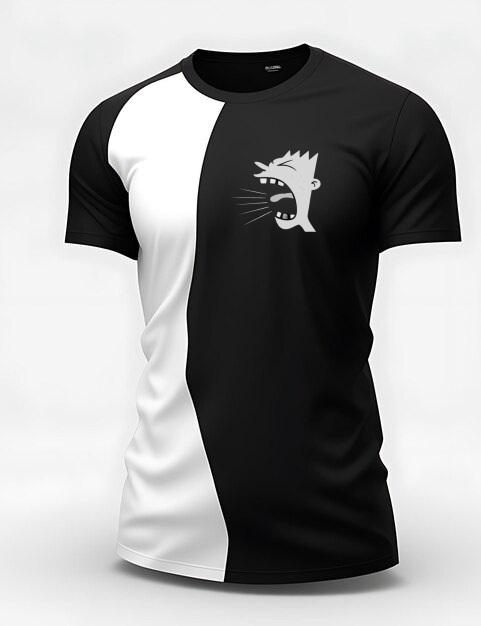 Cmaiseta Unisex Branco e Preto