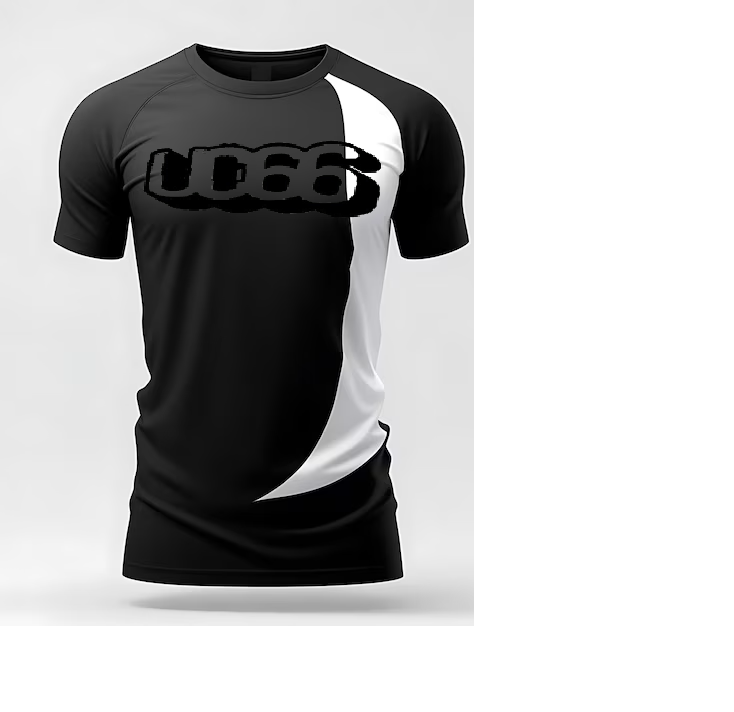 Camiseta Oficial Preto e  Branco Unisex